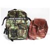 Image 1 : ESTATE LEATHER BACKPACK & HEAD RUSH CAMO BACKPACK