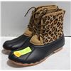 Image 1 : LADIES CHEETAH SIZE 8 INSULATED BOOTS-ESTATE
