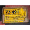 Image 1 : LOT OF YELLOW ALBERTA LICENCE PLATES