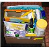 Image 1 : KITCHEN GLOVES/WIPES/SPONGES/MISC- BOX LOT ASST.
