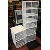2 WHITE VERTICAL ORGANIZER SHELVES