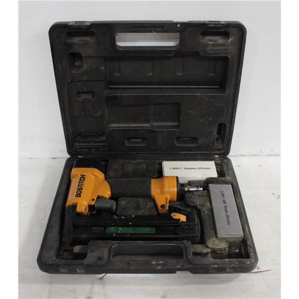 BOSTITCH SB 2 IN 1 AIR BRAD STAPLER IN CASE