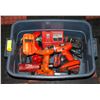 Image 1 : TOTE OF POWER TOOLS INCL BLACK AND DECKER AND