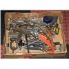 Image 1 : FLAT OF SHOP TOOLS INCL STAPLERS AND MORE