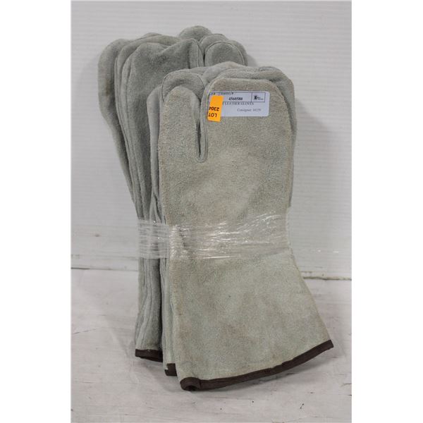 5 PAIRS OF LEATHER GLOVES