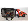 Image 1 : BAG W/ HAND AND POWER TOOLS, POWER TOOLS DO NOT