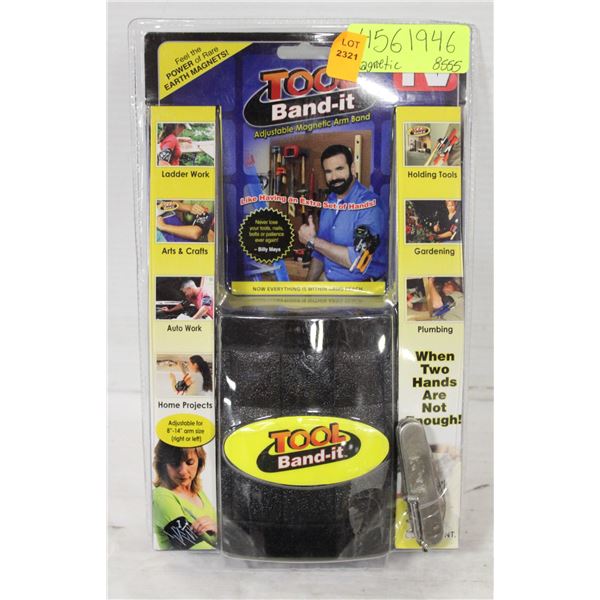 NEW SEALED ADJUSTABLE MAGNETIC ARM BAND "TOOL-