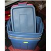 Image 1 : RUBBERMAID STORAGE TOTES