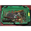 Image 1 : TOTE OF TOOLS INCL HAMMERS PRY BARS AND MORE