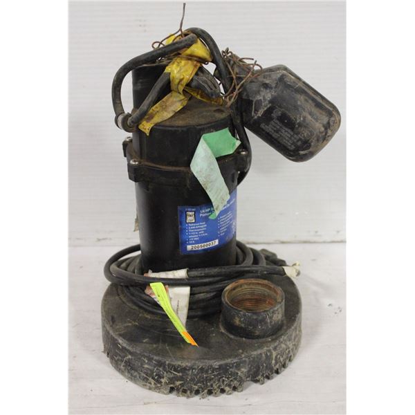 POWERFIST 1/4 HP SUMP PUMP