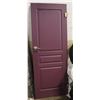 Image 1 : PAIR OF WOODEN DOORS PAINTED PURPLE