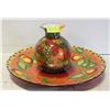 Image 1 : HOUSEHOLD FRUIT PLATTER AND VASE
