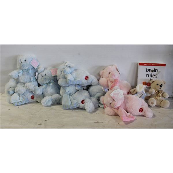 BOX OF NEW INFANT STUFFIES