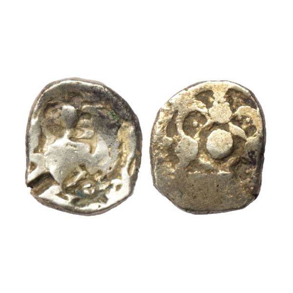 Ancient, Archaic Series, Punch Marked Coinage, attributed to Pauravas of Kaushambi (c. 400-350 BC),