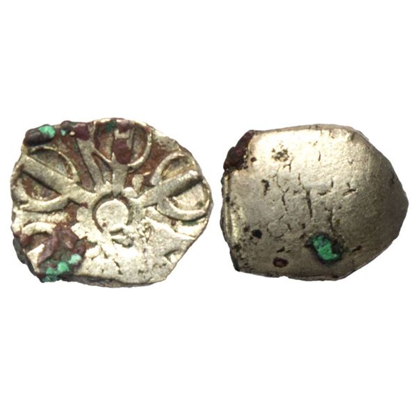 Archaic Coinage, Punch Marked, attributed to Gandhara Mahajanapada (c. 400 BC), Kabul Region (Afghan