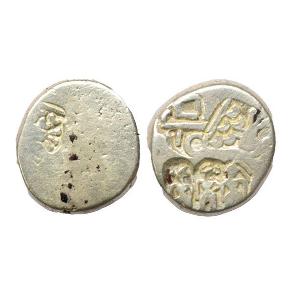 Imperial Magadhan silver punch-marked Karshapana coin (200-180 BC), GH series VII, no. 590, 3.24g.