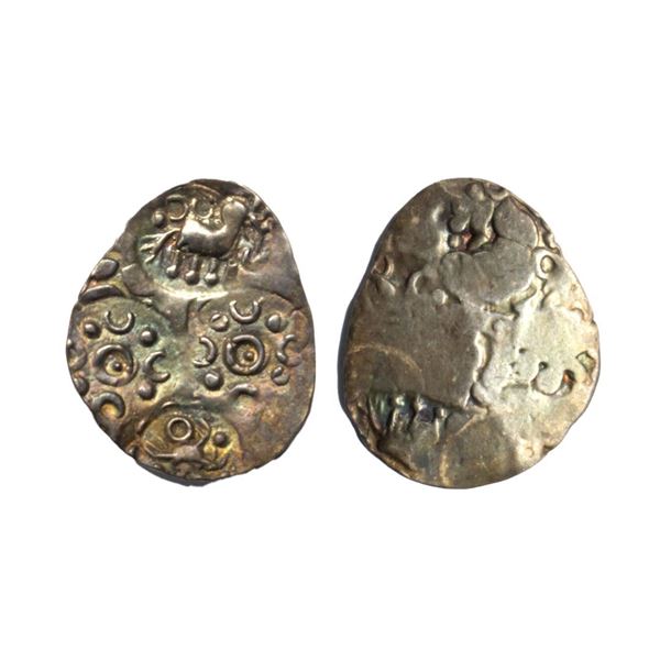Archaic silver punch-marked coin, Wainganga-Wardha Valley region, usually attributed to 'Vidarbha Ja