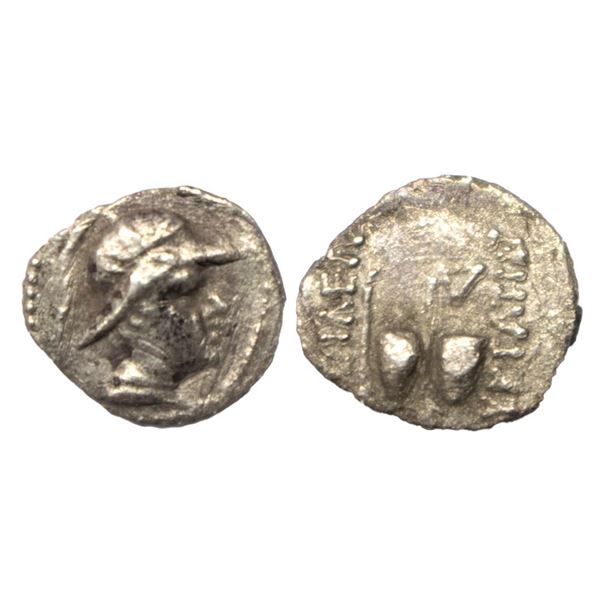 Indo-Greek, Baktria, Eukratides I, (c. 171-145 BC), Silver Obol, 0.53 gms