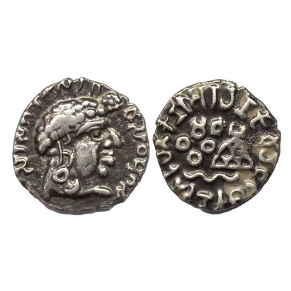Satavahanas, Vasisthiputra Sri Satakarni (c. 118-147 AD), Silver Drachma