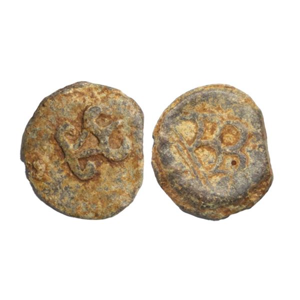 Anandas of Karwar (c. 200-300 AD), Anonymous issue, Lead Unit, 3.82Grms