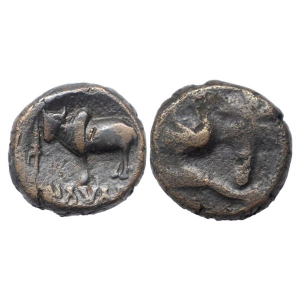 Ancient Saketa region, monarchical die-struck coinage of Ayodhya area - copper