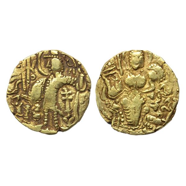 Ancient, Kidara Kushana issue, (c.300 AD), Base Gold Dinar, 7.81 gms