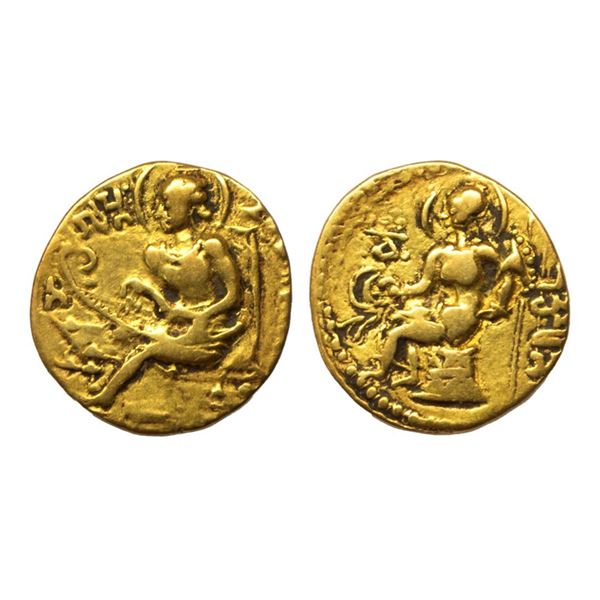 Guptas, Samudragupta (c. 335-380 AD), Gold Dinar, 7.68Grms