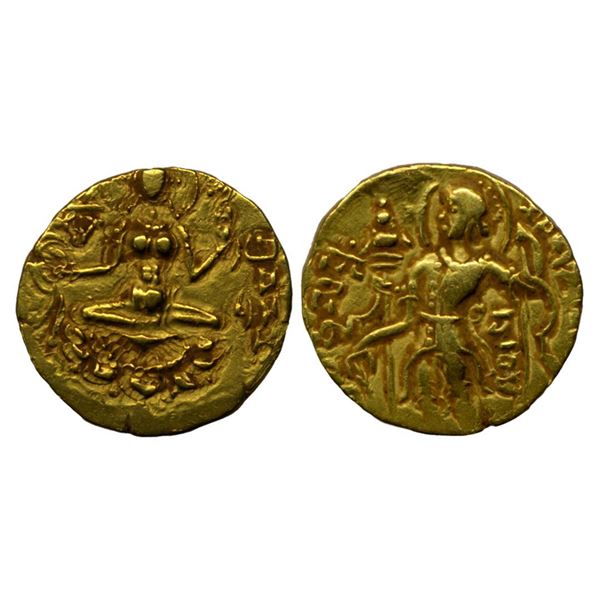 Ancient, Gupta Dynasty, Chandragupta II (375-415 AD), Gold Dinara, 7.73 gms,