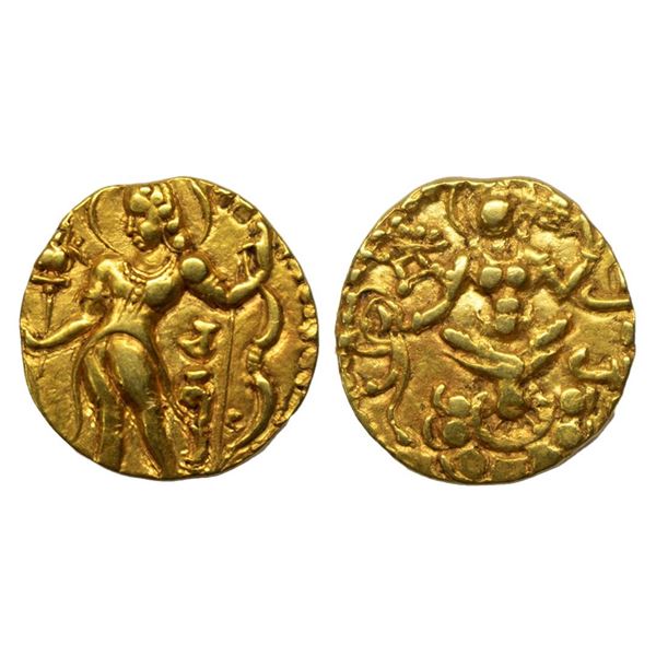 Ancient, Guptas, Chandragupta II (375-415 AD), Archer type, Gold Dinara, 7.83 gms