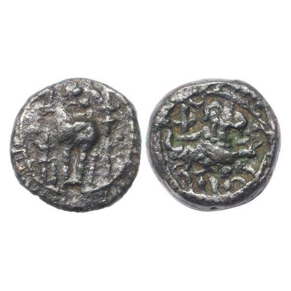 Vishnukundin Dynasty (c. 450-600 AD), Andhra Region, Copper Base Alloy, 6.61Grms