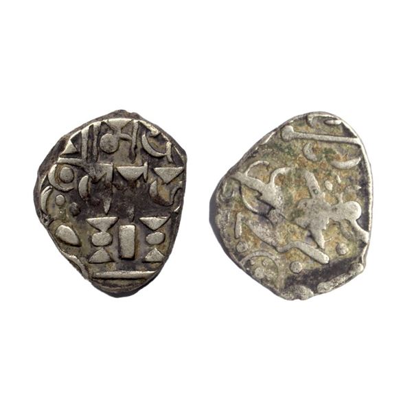 Successors of Bhoja Gurjara Pratihara, Bhoja I (c. AD 836-885), Silver Adivaraha drachm (Dramma), 4.