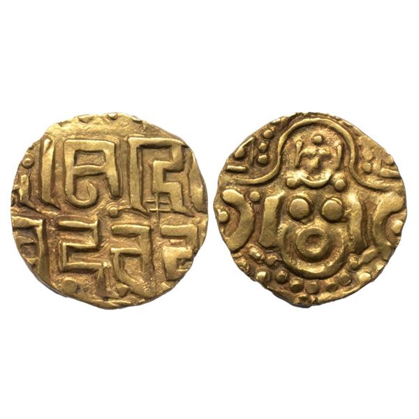 Gahadavalas of Kanuj, base gold 4½ masha of Govinda Chandra Deva (1114-1154 AD), Deyell 145, 4.34g