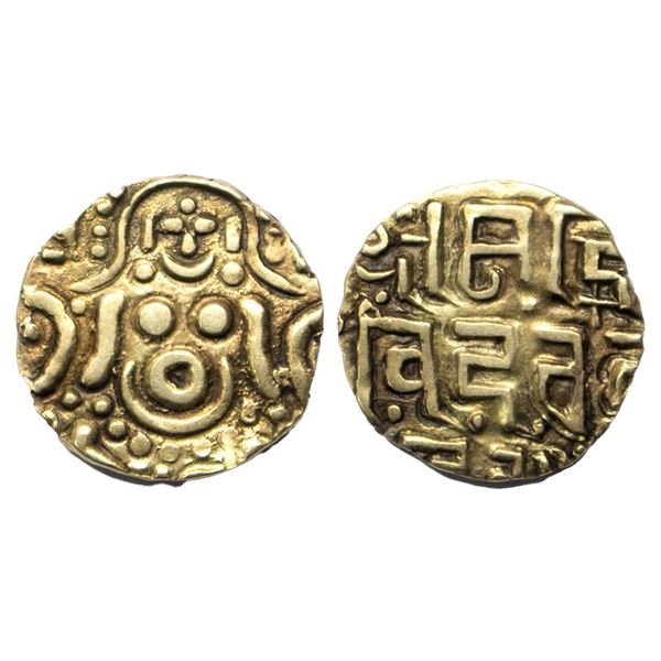 Gahadavalas of Kanuj, base gold 4½ masha of Govinda Chandra Deva (1114-1154 AD), Deyell 145, 4.21g