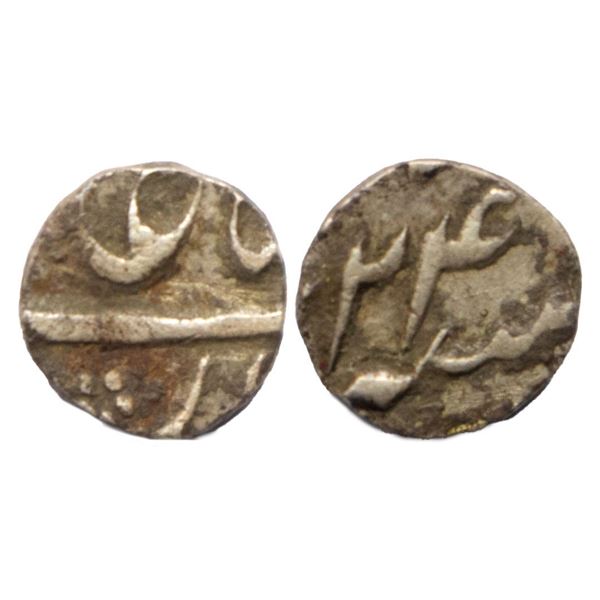 Mughal, Muhammad Shah (AH 1131–1161, 1719–1748 AD), Silver 1/16 Rupee, 0.71 gms
