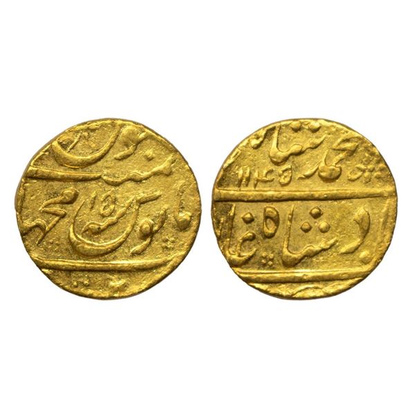 Mughal, Muhammad Shah (AH 1131-1161, 1719–1748 AD), Gold Mohur, 10.98 gms