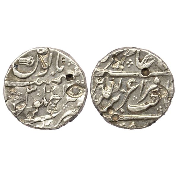 IK Maratha Confederacy, INO Aziz ud din Alamgir II (AH 1167-1173, 1754-1759 AD), Silver Rupee, 11.34