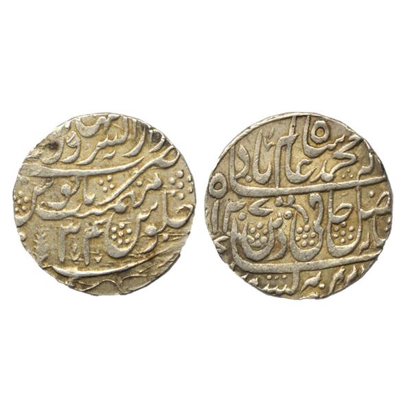 Independent Kingdoms, Maratha Confederacy, INO Shah Alam II (AH 1174-1221, 1759-1806 AD), Silver Rup