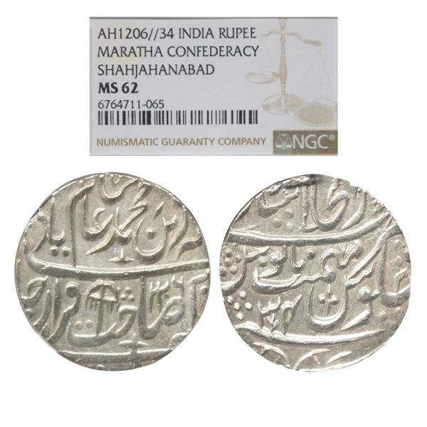 Independent Kingdoms, Maratha Confideracy, Satara Rajas INO Shah Alam II (AH 1174-1221, 1759-1806 AD