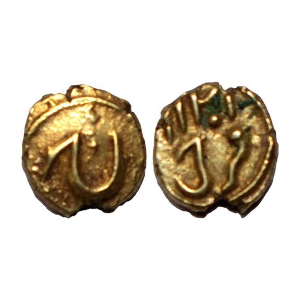 Independent Kingdoms, Mysore, Tipu Sultan (AM 1215-1227, 1787-1799 AD), Gold Fanam, 0.38 gms