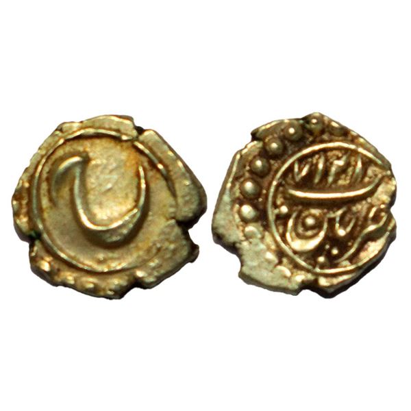 Independent Kingdoms, Mysore, Tipu Sultan (AM 1215-1227, 1787-1799 AD), Gold Fanam, 0.39 gms
