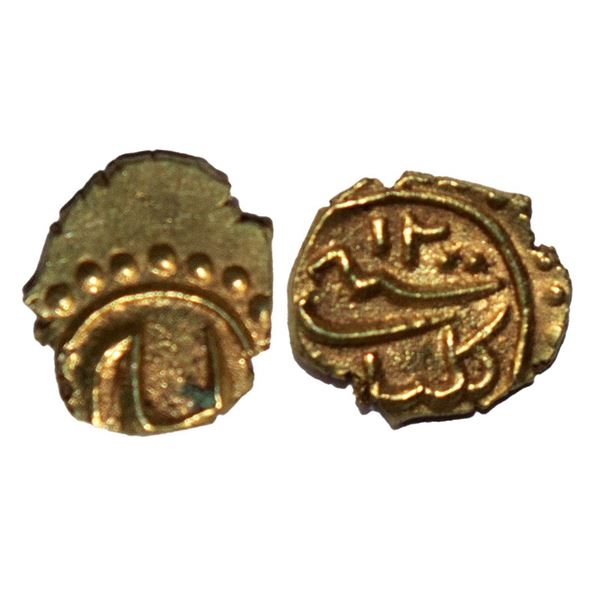 Independent Kingdoms, Mysore, Tipu Sultan (AM 1215-1227, 1787-1799 AD), Gold Fanam, 0.39 gms