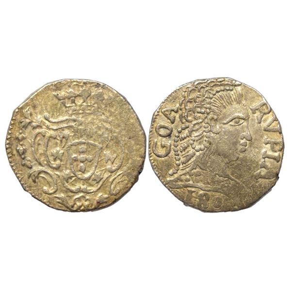 Indo-Portuguese, Goa, Maria I (c. 1777-1816 AD), Silver Rupia, 10.92Grms
