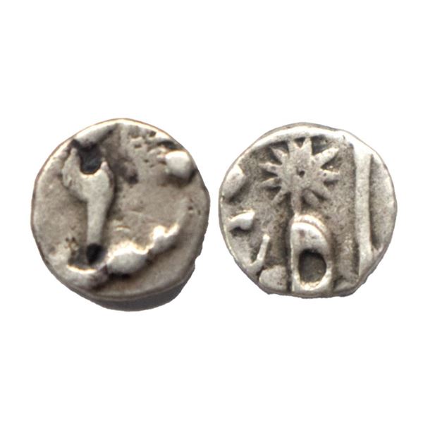 Bengal Presidency, Murshidabad Mint, Silver 1/16 Rupee, 0.68Grms