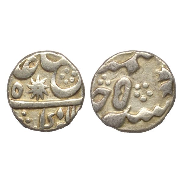 Bengal Presidency, Murshidabad Mint, Silver 1/4 Rupee, 2.86Grms