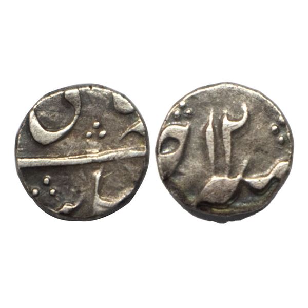 Bengal Presidency, Murshidabad Mint, Silver 1/8 Rupee, 1.46Grms