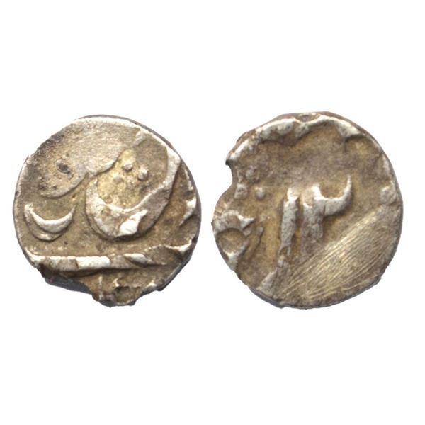 East India Company, Bengal Presidency, Murshidabad Mint, Silver 1/8 Rupee, 1.37g