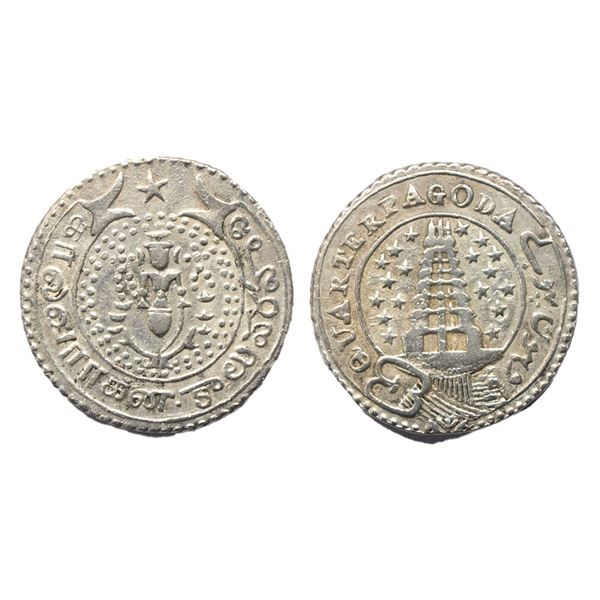 East India Company, Madras Presidency, Silver 1/4 Pagoda, 10.62 gms