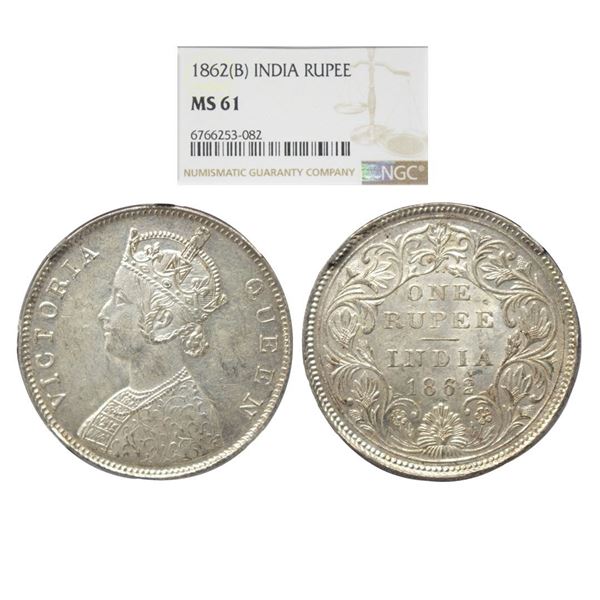 British India, Victoria Empress (1862-1901 AD), Silver Rupee