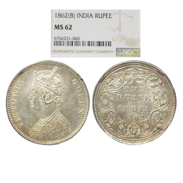 British India, Victoria Empress (1862-1901 AD), Silver Rupee