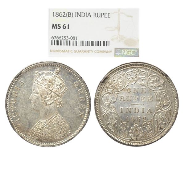 British India, Victoria Empress (1862-1901 AD), Silver Rupee